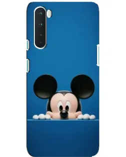 Чехол для OnePlus Nord с картинкой «Микки выглядывает» Чехол для OnePlus Nord с картинкой «Микки выглядывает»