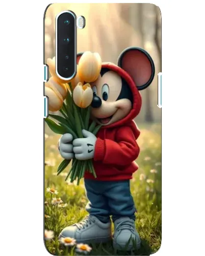 Чехол для OnePlus Nord с картинкой «Микки с тюльпанами» Чехол для OnePlus Nord с картинкой «Микки с тюльпанами»