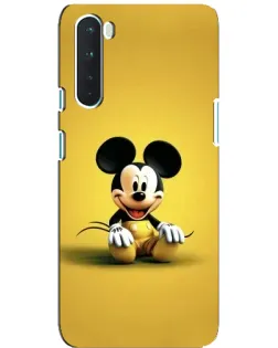 Чехол для OnePlus Nord с картинкой «Микки на желтом» Чехол для OnePlus Nord с картинкой «Микки на желтом»