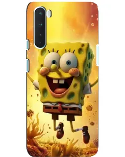 Чехол для OnePlus Nord с картинкой «Губка Боб прыгает» Чехол для OnePlus Nord с картинкой «Губка Боб прыгает»