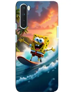 Чехол для OnePlus Nord с картинкой «Губка Боб серфингист» Чехол для OnePlus Nord с картинкой «Губка Боб серфингист»
