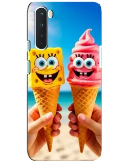 Чехол для OnePlus Nord с картинкой «Спанч Боб мороженое» Чехол для OnePlus Nord с картинкой «Спанч Боб мороженое»