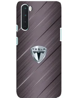 Чохол для OnePlus Nord з картинкою «Металева текстура Tesla»