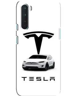Чохол для OnePlus Nord з картинкою «Tesla White Style»