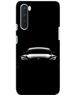 Чохол для OnePlus Nord з картинкою «Фари Tesla Night»