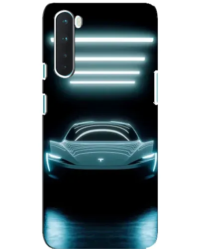 Чохол для OnePlus Nord з картинкою «Tesla в неоні» Чохол для OnePlus Nord з картинкою «Tesla в неоні»