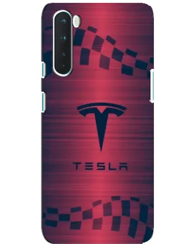 Чохол для OnePlus Nord з картинкою «Тесла червоний карбон» Чохол для OnePlus Nord з картинкою «Тесла червоний карбон»