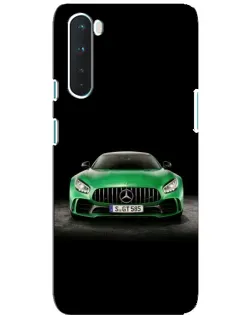 Чохол для OnePlus Nord з картинкою «Mercedes — неоновий лого»