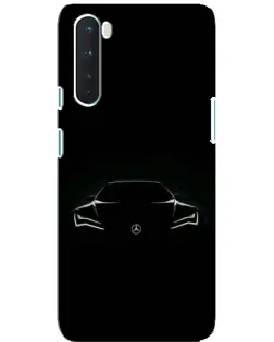 Чехол для OnePlus Nord с картинкой «Mercedes — силуэт авто»