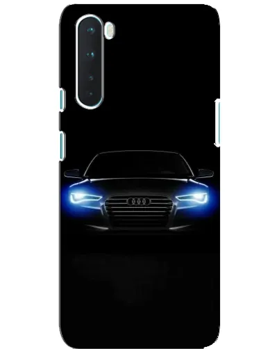 Чохол для OnePlus Nord з картинкою «Audi в неоні»