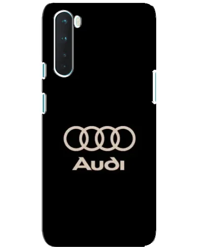 Чохол для OnePlus Nord з картинкою «Audi — золотий логотип»