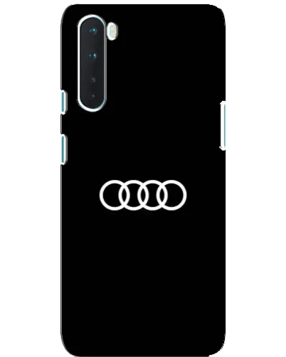 Чохол для OnePlus Nord з картинкою «Audi White Logo»