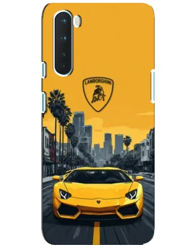Чохол для OnePlus Nord з картинкою «Жовтий Lamborghini місто» Чохол для OnePlus Nord з картинкою «Жовтий Lamborghini місто»