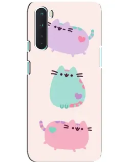 Чохол для OnePlus Nord з картинкою «Pusheen тріо» Чохол для OnePlus Nord з картинкою «Pusheen тріо»