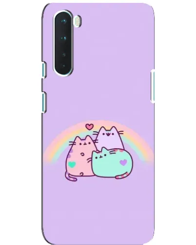Чохол для OnePlus Nord з картинкою «Веселкові Пушини»
