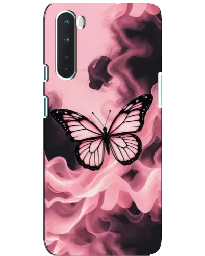 Чохол для OnePlus Nord з картинкою «Метелик у диму»