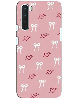 Чохол для OnePlus Nord з картинкою «Серця та банти» Чохол для OnePlus Nord з картинкою «Серця та банти»