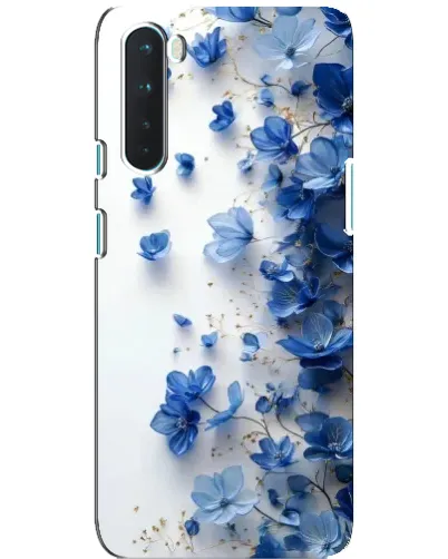 Чохол для OnePlus Nord з картинкою «Блакитний квітковий каскад»