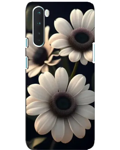 Чохол для OnePlus Nord з картинкою «Білі маргаритки макро»