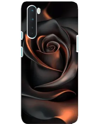 Чохол для OnePlus Nord з картинкою «Шовкова чорна троянда»