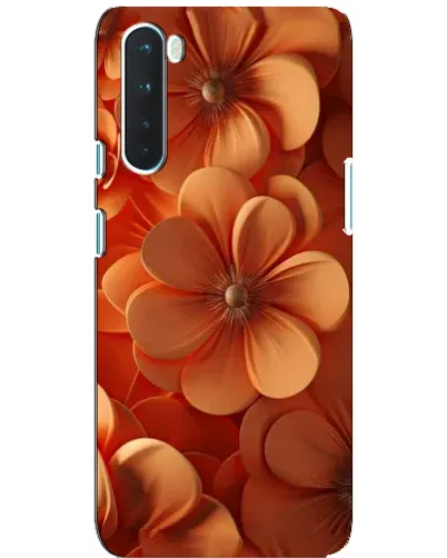 Чохол для OnePlus Nord з картинкою «Помаранчева макро квітка»