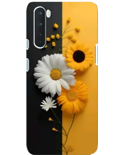 Чохол для OnePlus Nord з картинкою «Соняшник та ромашка»