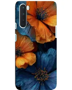 Чохол для OnePlus Nord з картинкою «Яскрава синьо-помаранчева флора» Чохол для OnePlus Nord з картинкою «Яскрава синьо-помаранчева флора»