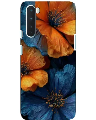 Чохол для OnePlus Nord з картинкою «Яскрава синьо-помаранчева флора» Чохол для OnePlus Nord з картинкою «Яскрава синьо-помаранчева флора»