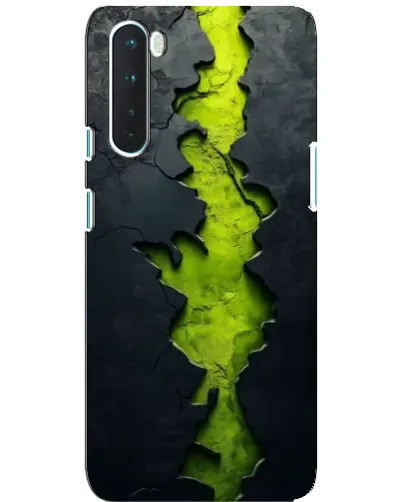 Чехол для OnePlus Nord с картинкой «Салатовый разлом скалы» Чехол для OnePlus Nord с картинкой «Салатовый разлом скалы»