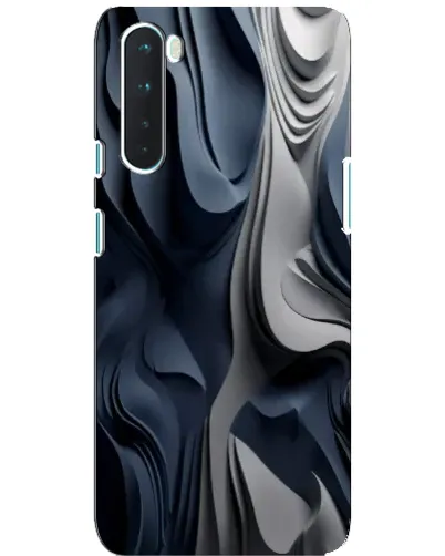 Чехол для OnePlus Nord с картинкой «Объемные синие складки» Чехол для OnePlus Nord с картинкой «Объемные синие складки»