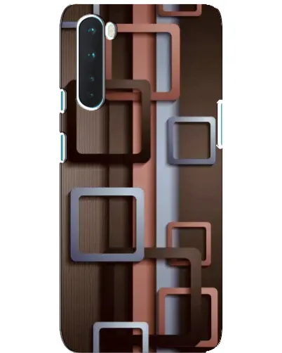 Чехол для OnePlus Nord с картинкой «Коричневые объемные квадраты» Чехол для OnePlus Nord с картинкой «Коричневые объемные квадраты»