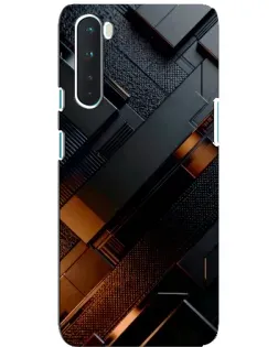 Чехол для OnePlus Nord с картинкой «Черные геометрические блоки» Чехол для OnePlus Nord с картинкой «Черные геометрические блоки»