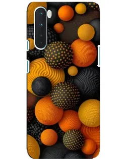 Чехол для OnePlus Nord с картинкой «Объемные оранжевые сферы» Чехол для OnePlus Nord с картинкой «Объемные оранжевые сферы»