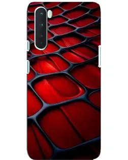 Чехол для OnePlus Nord с картинкой «Красная глянцевая сетка» Чехол для OnePlus Nord с картинкой «Красная глянцевая сетка»