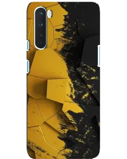 Чехол для OnePlus Nord с картинкой «Золотые осколки геометрии» Чехол для OnePlus Nord с картинкой «Золотые осколки геометрии»