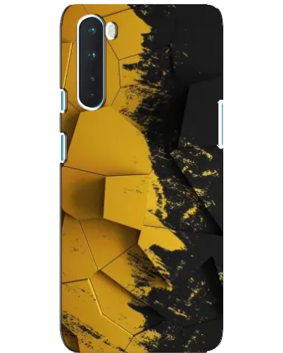 Чехол для OnePlus Nord с картинкой «Золотые осколки геометрии» Чехол для OnePlus Nord с картинкой «Золотые осколки геометрии»