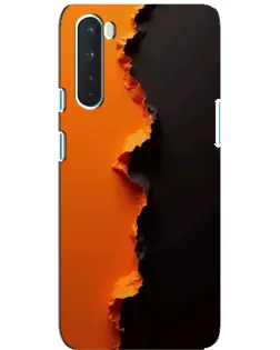 Чехол для OnePlus Nord с картинкой «Оранжевый разлом» Чехол для OnePlus Nord с картинкой «Оранжевый разлом»