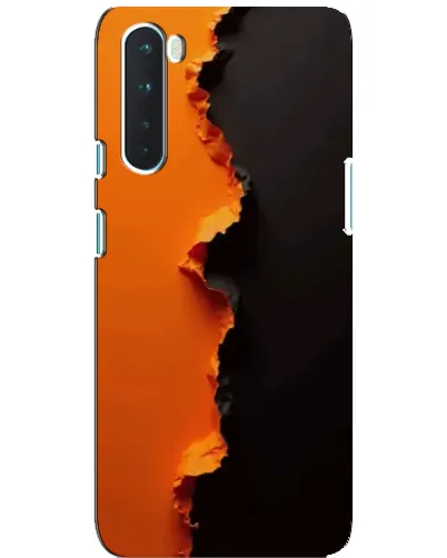 Чехол для OnePlus Nord с картинкой «Оранжевый разлом» Чехол для OnePlus Nord с картинкой «Оранжевый разлом»