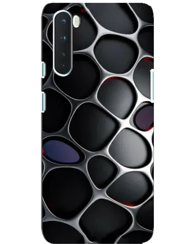Чехол для OnePlus Nord с картинкой «Объемная темная решетка» Чехол для OnePlus Nord с картинкой «Объемная темная решетка»