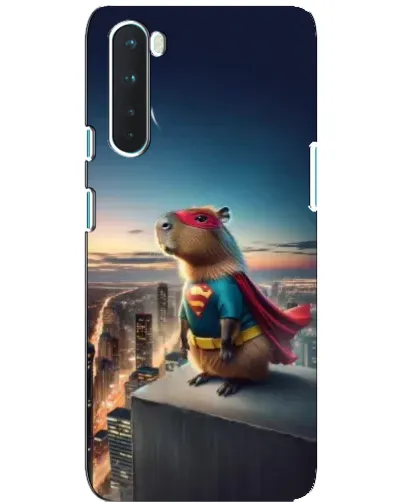 Чохол для OnePlus Nord з картинкою «Капі-мен супергерой»