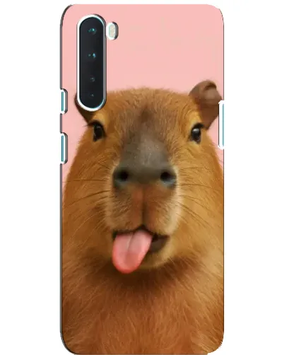 Чохол для OnePlus Nord з картинкою «Капібара з язиком»