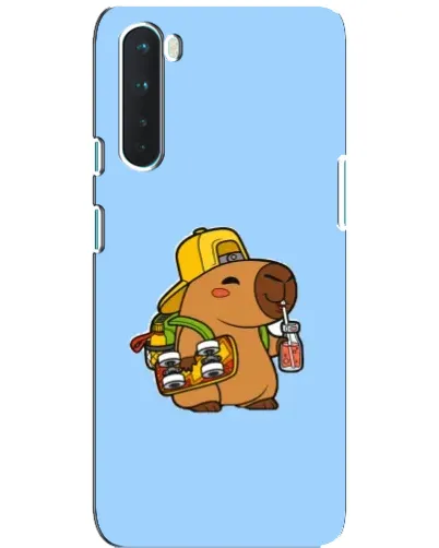 Чохол для OnePlus Nord з картинкою «Капібара на скейті»