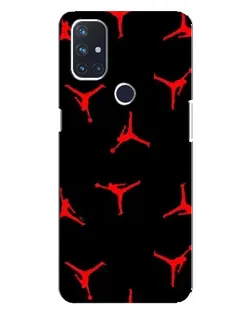 Чехол для OnePlus Nord 10 5G с картинкой «Jordan Red Pattern»