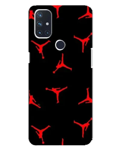 Чехол для OnePlus Nord 10 5G с картинкой «Jordan Red Pattern»