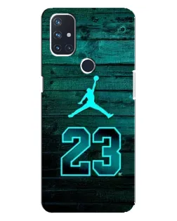 Чехол для OnePlus Nord 10 5G с картинкой «Jordan Cyan 23»