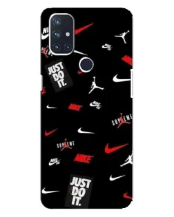 Чехол для OnePlus Nord 10 5G с картинкой «Nike Mix Pattern»