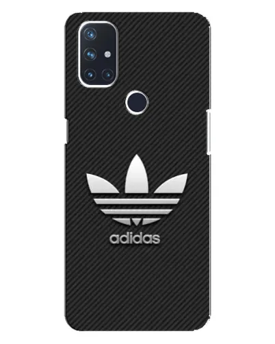 Чехол для OnePlus Nord 10 5G с картинкой «Adidas Карбоновая текстура»
