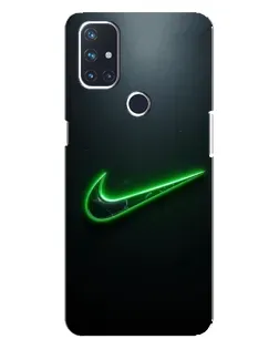 Чехол для OnePlus Nord 10 5G с картинкой «Неоновый контур Nike»