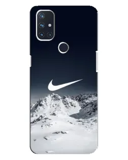 Чехол для OnePlus Nord 10 5G с картинкой «Nike — зимние горы»
