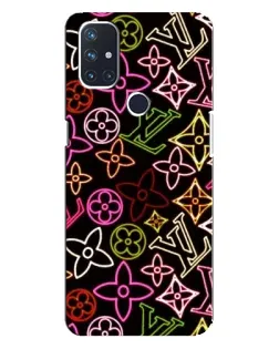 Чехол для OnePlus Nord 10 5G с картинкой «Неоновый микс Nike»